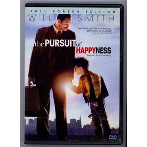 WILL SMITH in THE PURSUIT OF HAPPYNESS, Full Screen DVD, Inspired by True Story!